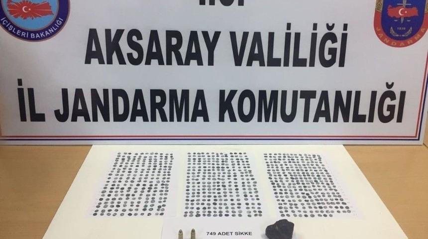 Aksaray&rsquo;da Jandarmadan Tarihi Eser Operasyonu