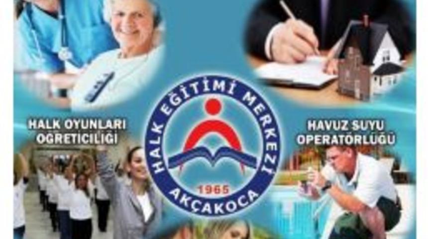 Ak&ccedil;akoca Halk Eğitimde Yeni Kurslar A&ccedil;ılıyor