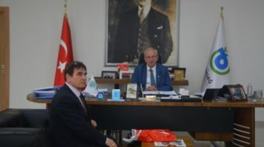 &Ouml;ks&uuml;z&rsquo;den, Başkan Albayrak&rsquo;a Ziyaret