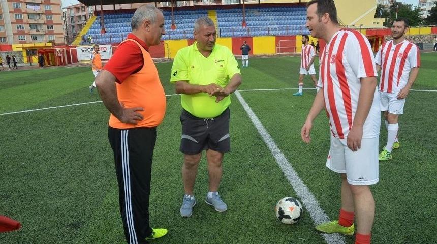 Protokol Ve Basın Futbol Ma&ccedil;ında Ter D&ouml;kt&uuml;