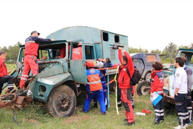 4 İlin Umke Ekiplerinden Amasya&rsquo;da Tatbikat 1