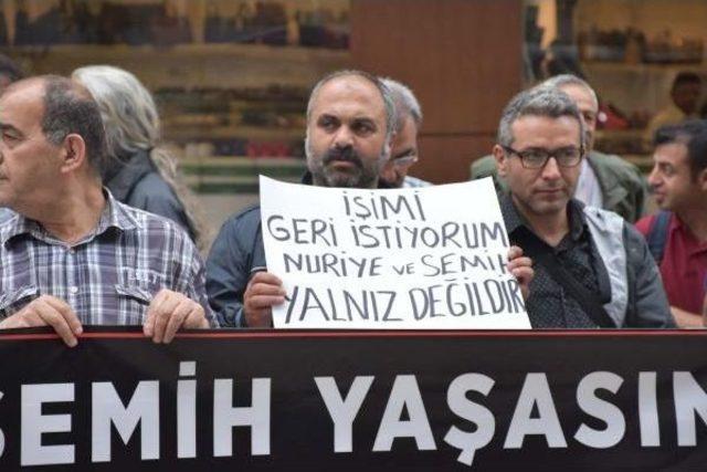 Açlık Grevindeki Nuriye Gülmen Ve Semih Özakça'ya Destek Eylemi