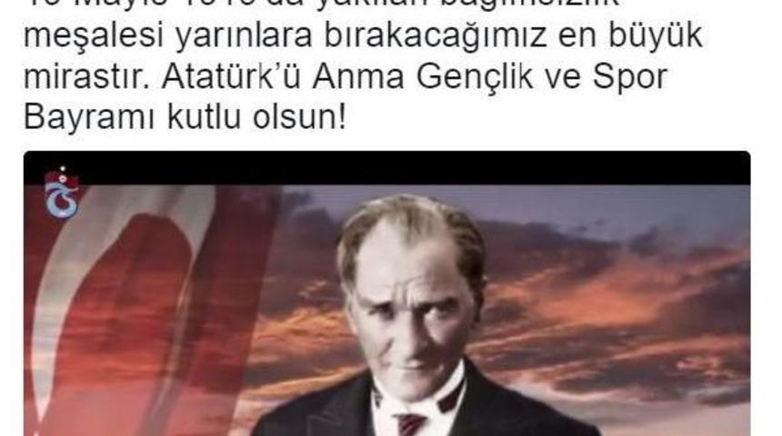 Trabzonspor'dan 19 Mayıs Mesajı