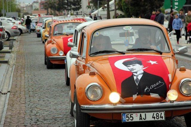 Samsun&rsquo;da Vosvos Tutkunlarından 19 Mayıs Konvoyu 1