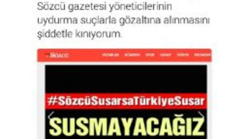Meral Akşener S&ouml;zc&uuml; Gazetesi Bazı &Ccedil;alışanlarının G&ouml;zaltına Alınmasını Kınadı