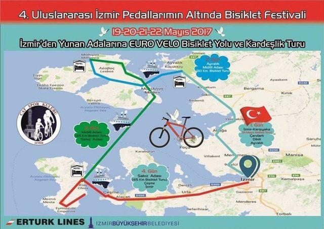 İzmir’den Yunan Adalarına Bisiklet Yolu İle Kardeşlik Turu