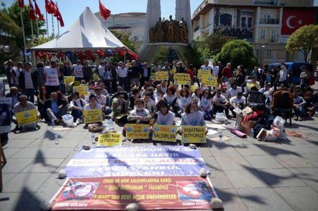 Bakırköy'de Khk Ihraçlarına Protesto