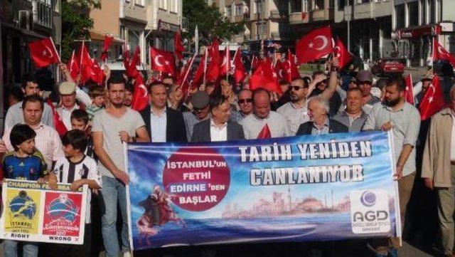 Edirne'de İstanbul'un Fethi Yürüyüşü