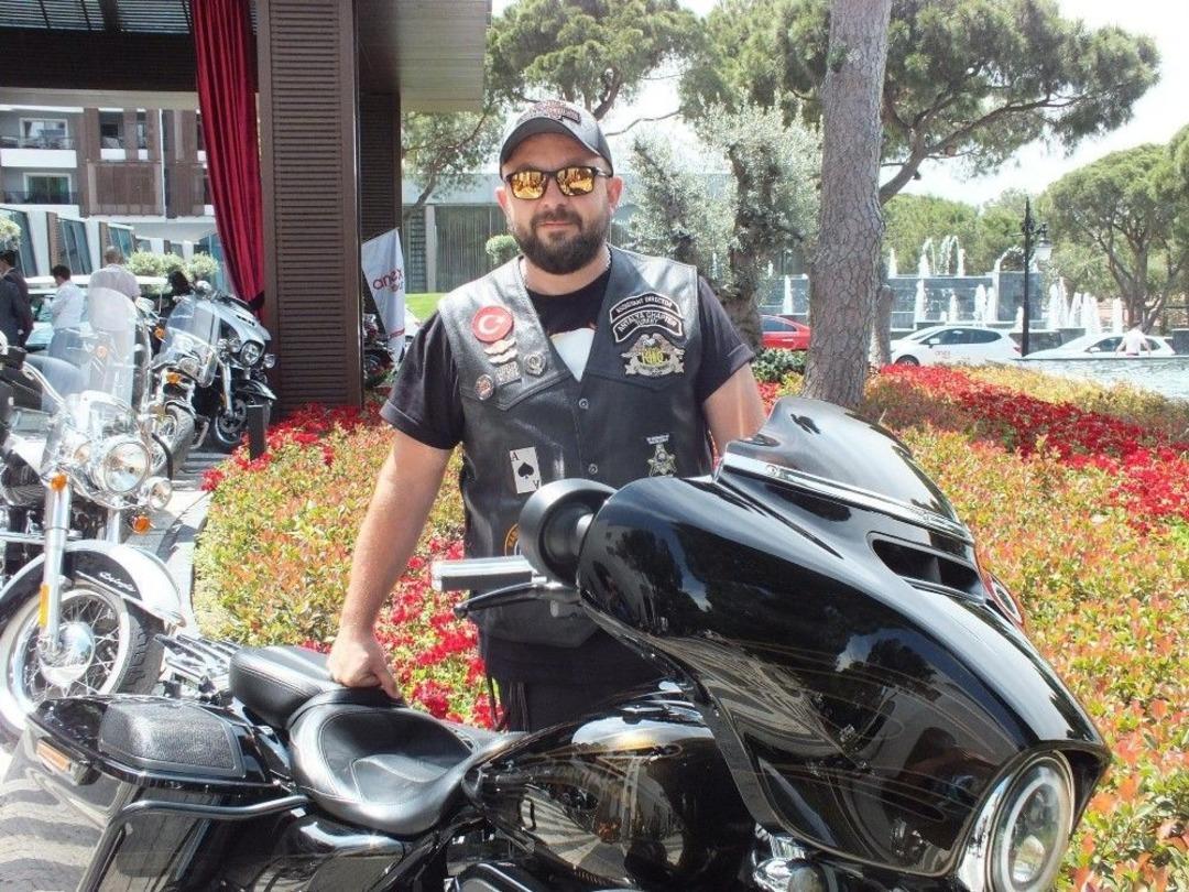 Harley Davidson Tutkunları Antalya S&uuml;r&uuml;ş&uuml;ne Katıldı