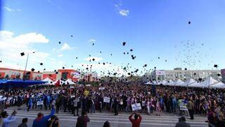 Çankırı Karatekin Üniversitesinde Mezuniyet Coşkusu