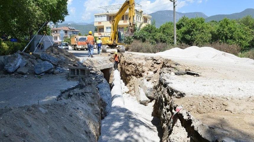 Alanya Oba&rsquo;da Kanalizasyon Seferberliği