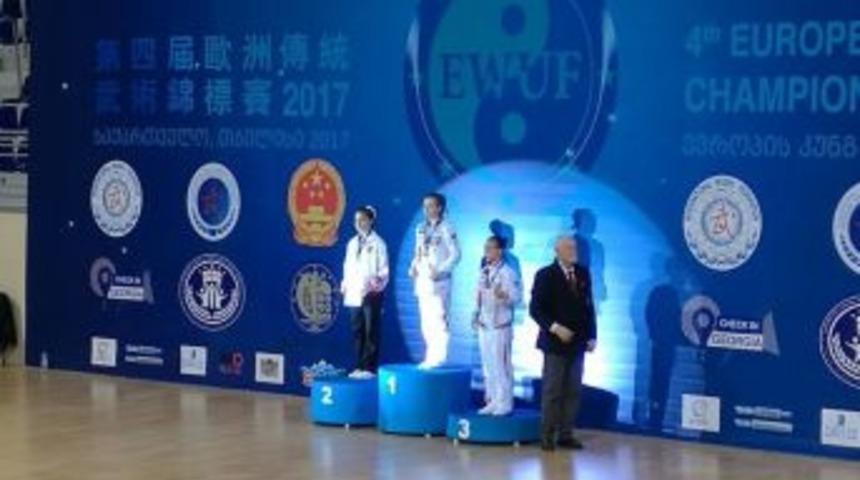 Meram Belediyesporlu Wushucu K&uuml;&ccedil;&uuml;ktanık Avrupa İkincisi