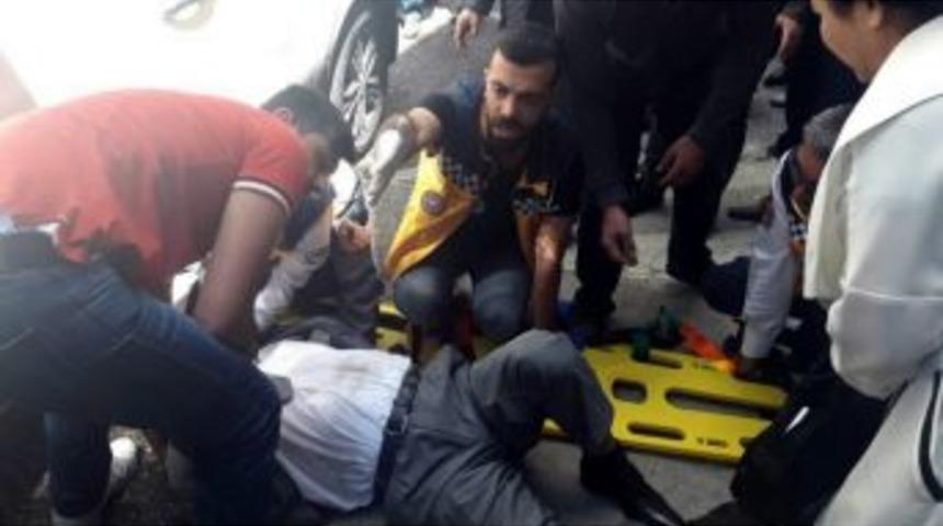 Otomobilin &Ccedil;arptığı Yaşlı Adam Ağır Yaralandı