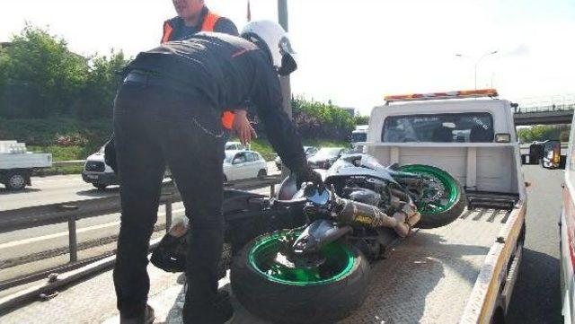 Tem'de Motosiklet Kazası: 1 Ağır Yaralı