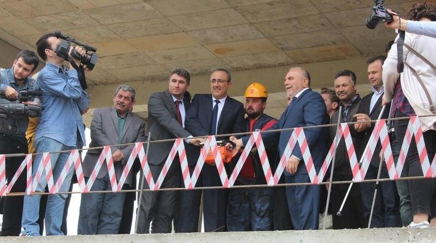 Başkan Karaçoban Temel Atma Törenine Katıldı