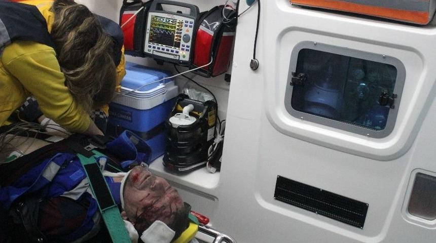 Pırpır İle Kaldırıma &Ccedil;arptı: 1 Yaralı