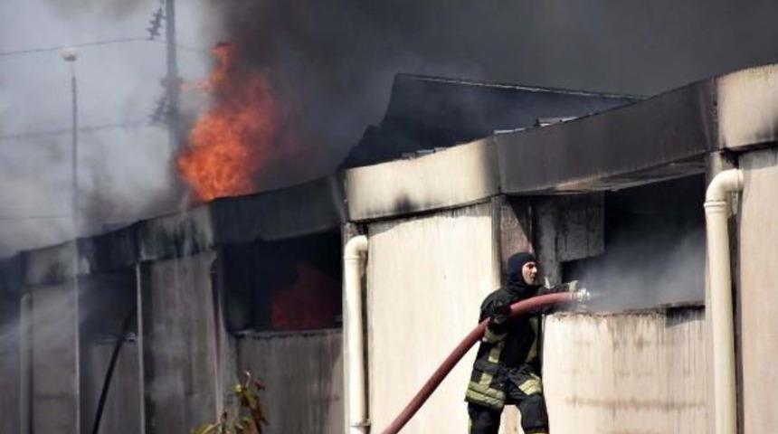 Ke&ccedil;e Fabrikasında Yangın