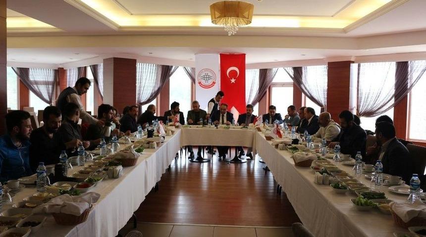 Birkonfed Erzurum Y&ouml;netimi Basın Mensupları İle Buluştu