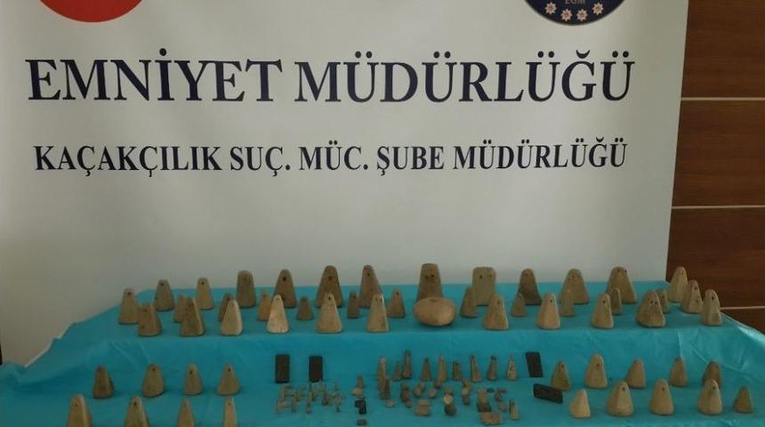 Antika Pazarıyla &Uuml;nl&uuml; &Ccedil;ukurcuma&rsquo;da Bir İşyerine Tarihi Eser Operasyonu