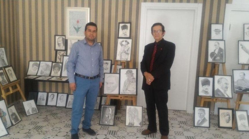 Germencik T&uuml;rk K&uuml;lt&uuml;r Evinde Kara Kalem Resim Sergisi