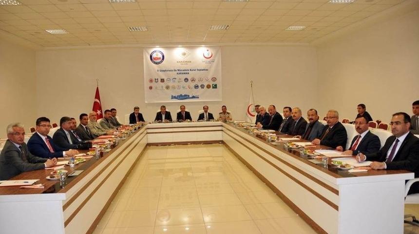 Karaman&rsquo;da Uyuşturucu İle M&uuml;cadele Koordinasyon Kurulu Toplandı