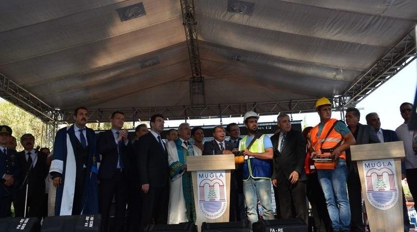 Dalaman Sivil Havacılık Y&uuml;ksekokulunun Temeli Atıldı