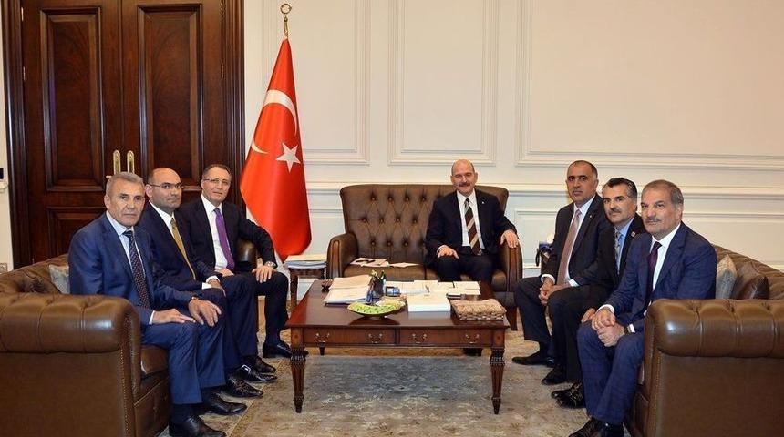 Astop Heyeti İ&ccedil;işleri Bakanı Soylu&rsquo;yu Ziyaret Etti