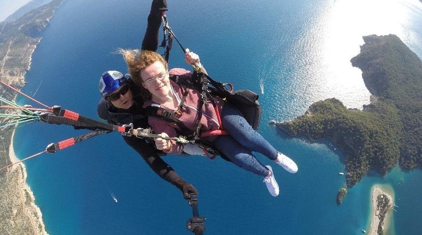 Y&uuml;r&uuml;me Engelli İngiliz Turist Babadağ&rsquo;dan U&ccedil;tu