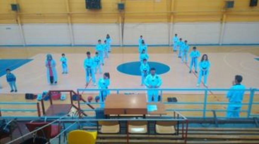 Malkara&rsquo;da Tekvando Kuşak Sınavları Yapıldı