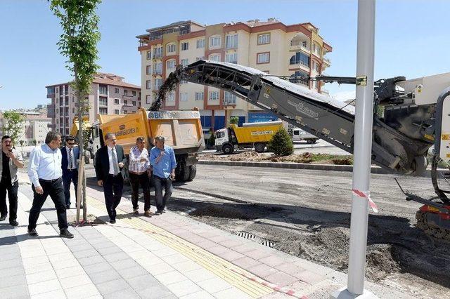 Yusuf Özal Caddesinde Çalışmalar Bitmek Üzere