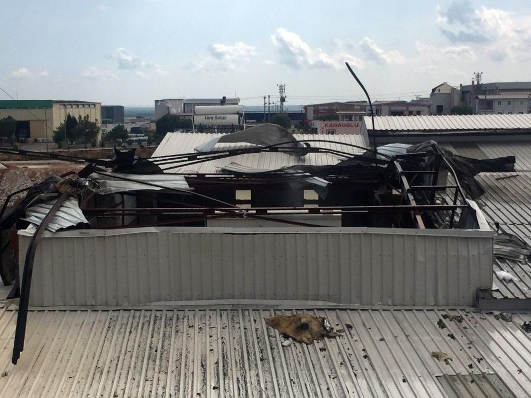 Fabrikanın Boya Kazanı Patladı, Yangın &Ccedil;ıktı