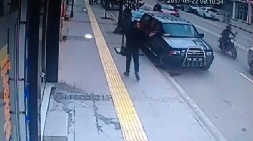 Motosiklet Kazası Kamerada