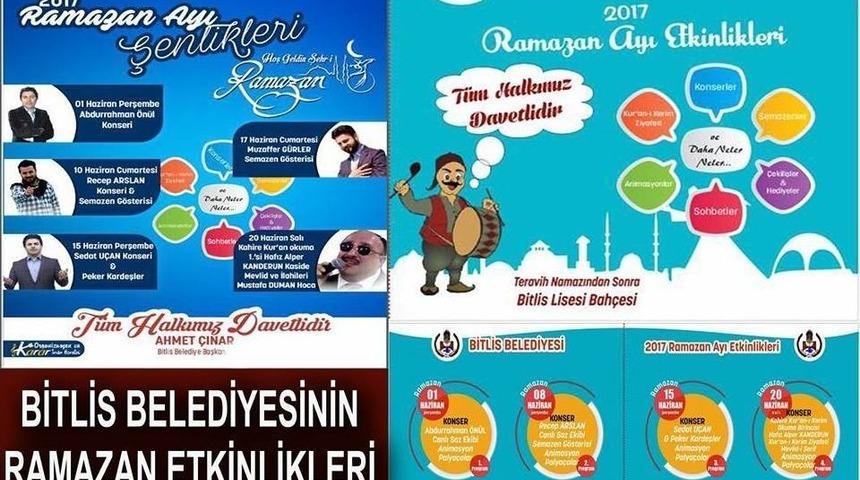 Bitlis Belediyesinden Ramazan Etkinlikleri