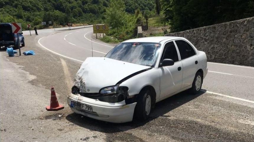 Zonguldak-ereğli Yolunda Kaza: 1 Yaralı