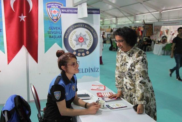 Toplum Destekli Polislik Şube Müdürlüğünden Bilinçlendirme Standı