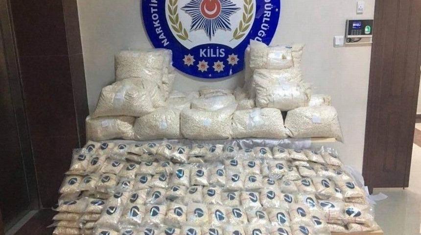 Kilis&rsquo;te 1 Milyon 878 Bin Adet Uyuşturucu Hap Ele Ge&ccedil;irildi