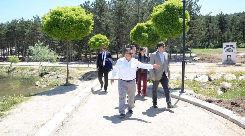 Başkan Yağcı G&ouml;lpark&rsquo;ta Yapılan &Ccedil;alışmaları İnceledi