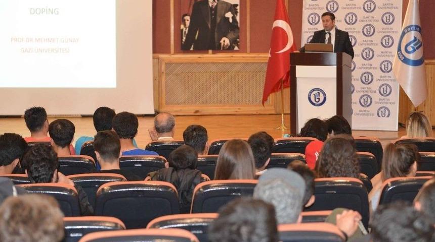 Bartın &Uuml;niversitesi&rsquo;nde Sporda Doping Problemi Konuşuldu