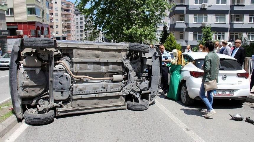 Samsun’da Trafik Kazası: 1 Yaralı