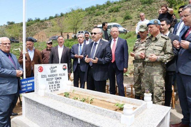 Şehit Polis Mezarı Başında Anıldı