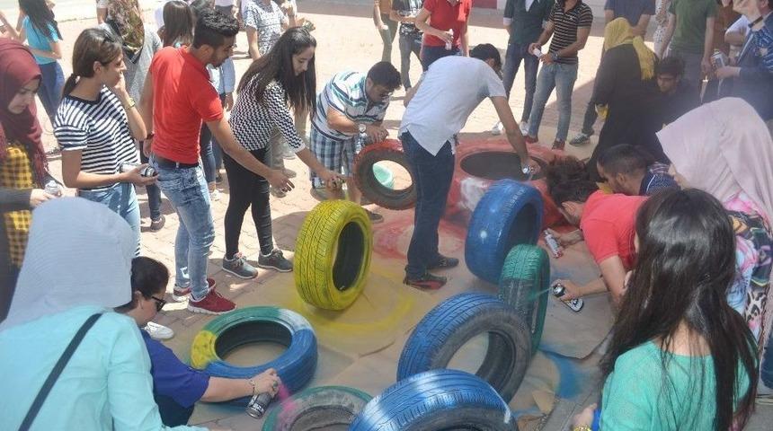 Oğuzeli Myo Kamp&uuml;s&uuml; &Ccedil;i&ccedil;ek A&ccedil;ıyor