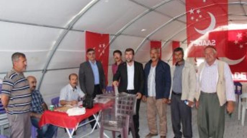 Samsat&rsquo;ta Saadet Partisi İl&ccedil;e Olağan Kongresi Yapıldı