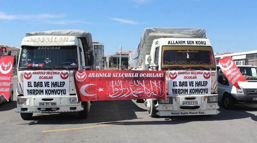 Malatya&rsquo;dan El Bab Ve Halep&rsquo;e Destek