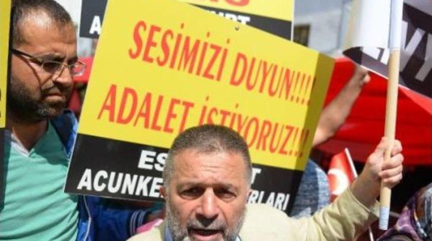 Maket Ev Mağdurları Ak Parti Önünde Eylem Yaptı