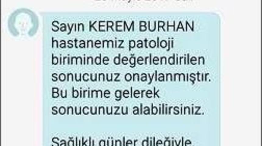 Tetkik Sonu&ccedil;larında Sms D&ouml;nemi Başladı