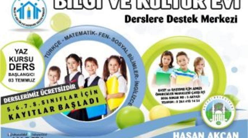 Bilgi Ve Kültür Evi Yaz Kursu Ders Kayıtları Başladı