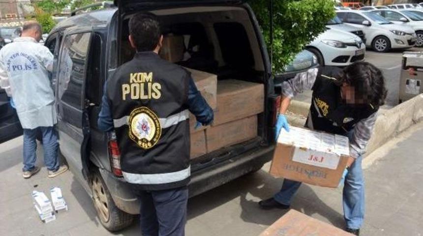 Kahramanmaraş'ta 10 Bin Paket Ka&ccedil;ak Sigara Ele Ge&ccedil;ti