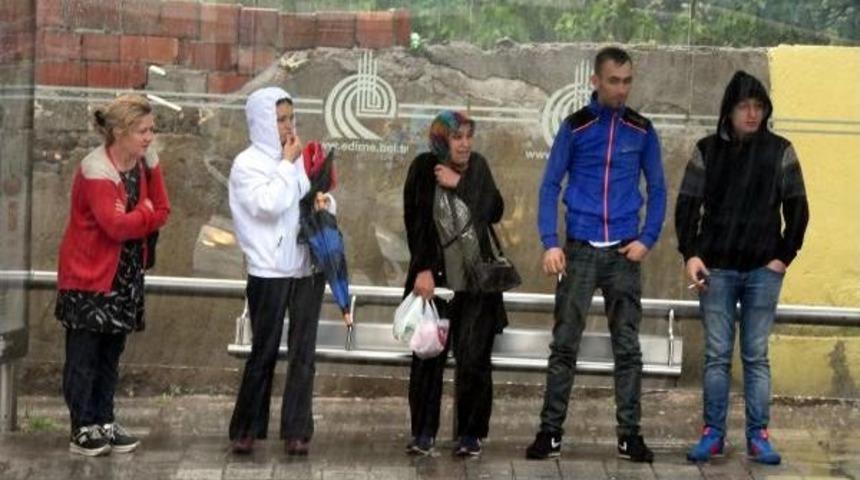 Edirne'de Sağanak Yağmur