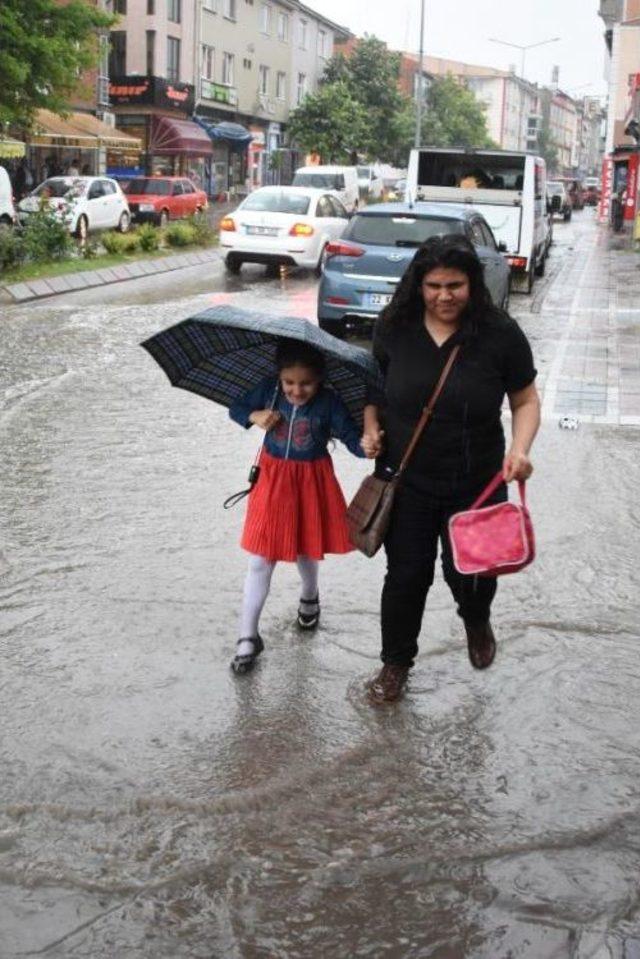Edirne'de Sağanak Yağmur