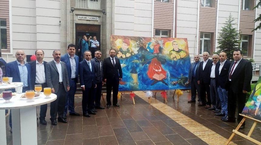 Reşadiye&rsquo;de &rsquo;renkli Dokunuşlar&rsquo; Adlı Resim Sergisi A&ccedil;ıldı